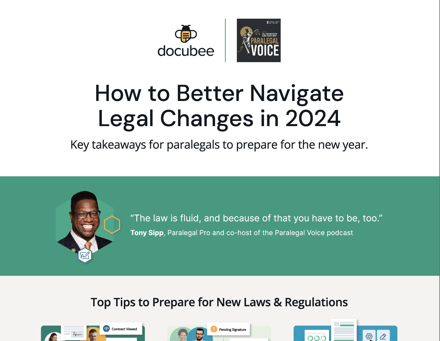 How to Better Navigate Legal Changes in 2024 Infographic